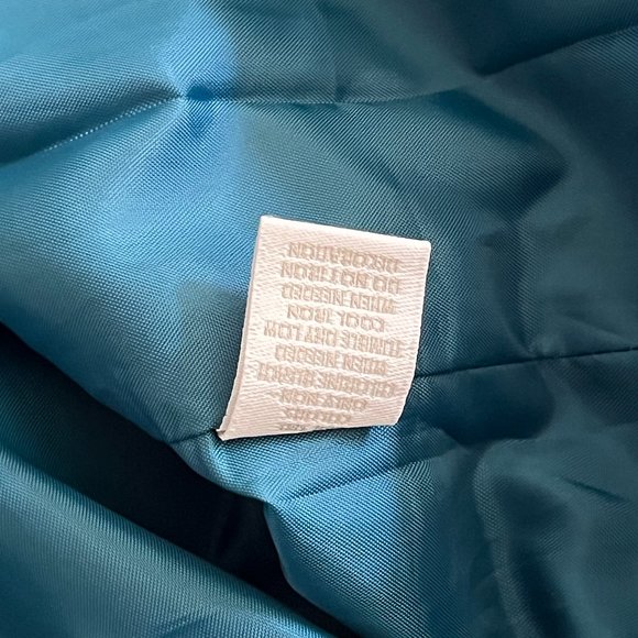 CHARTER CLUB SLEEVELESS A-LINE SHEATH RUFFLE NECK WORK EVENT DRESS WOMEN TEAL 4 - Picture 10 of 11